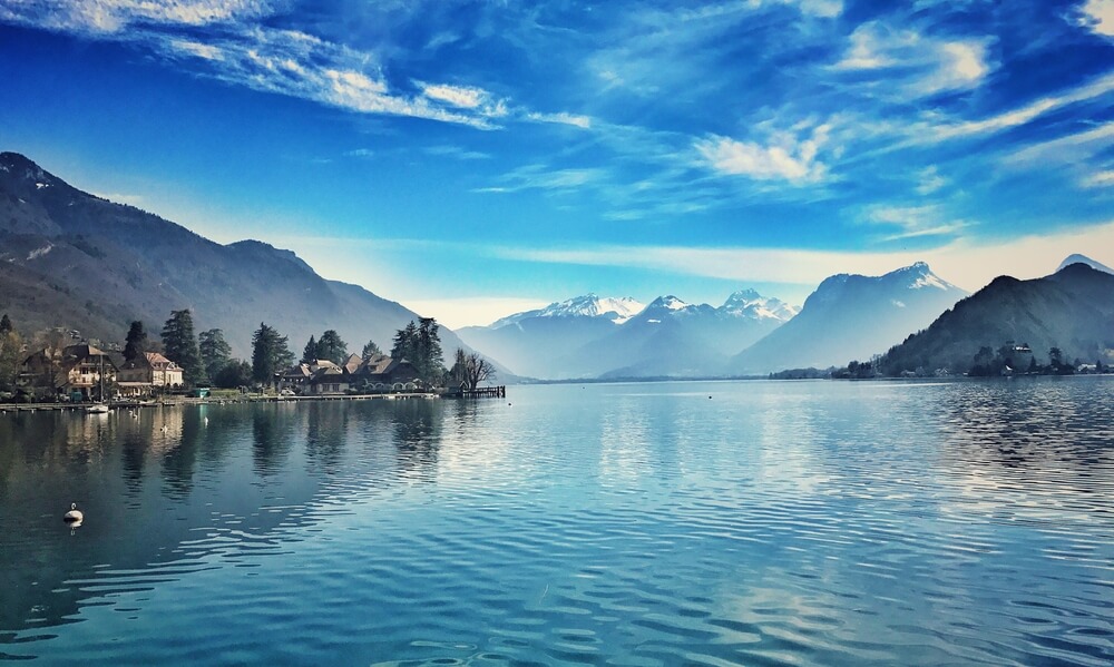 Panorama sur le lac Annecy