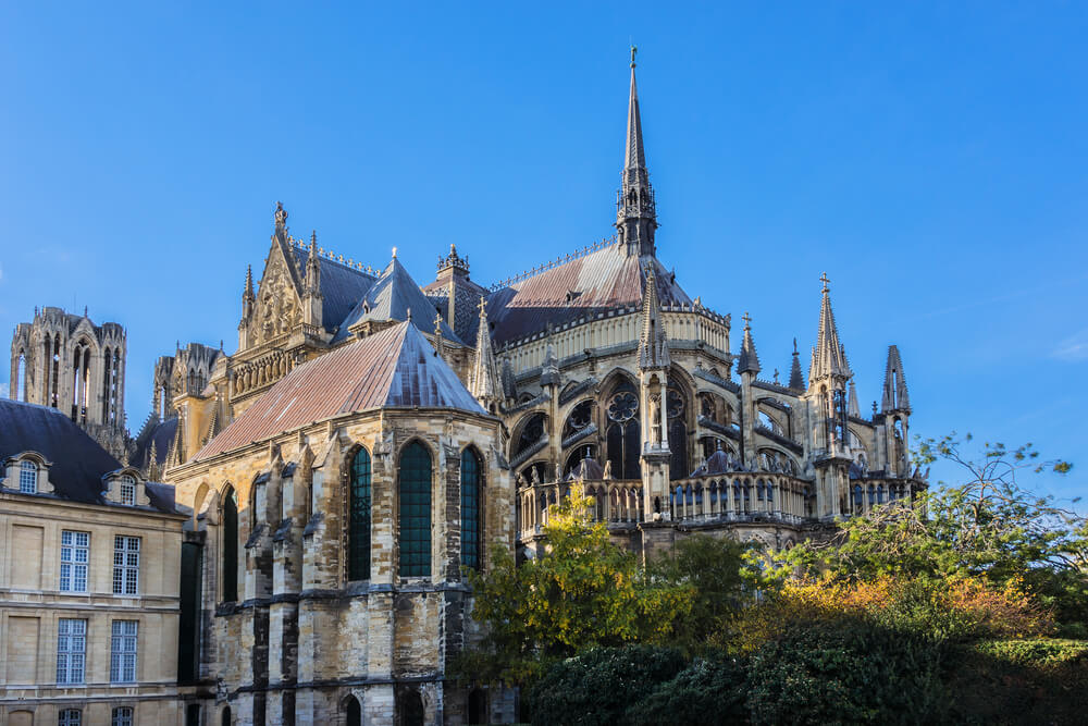 Arriere de la Cathedrale Notre Dame de Reims