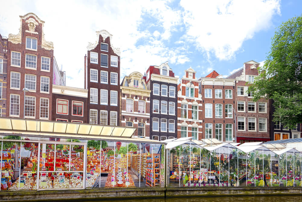 Marche aux fleurs a Amsterdam