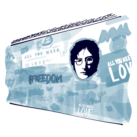 Le mur J.Lennon