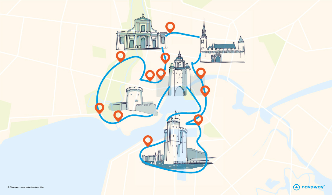 plan itinéraire La Rochelle