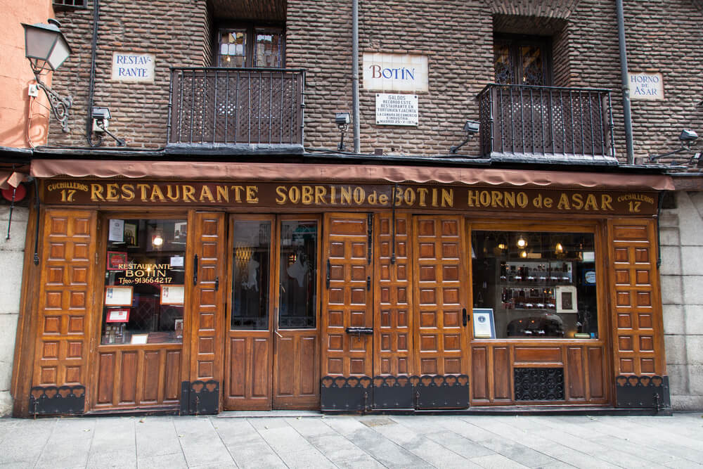 Restaurant Sobrino de Botin madrid