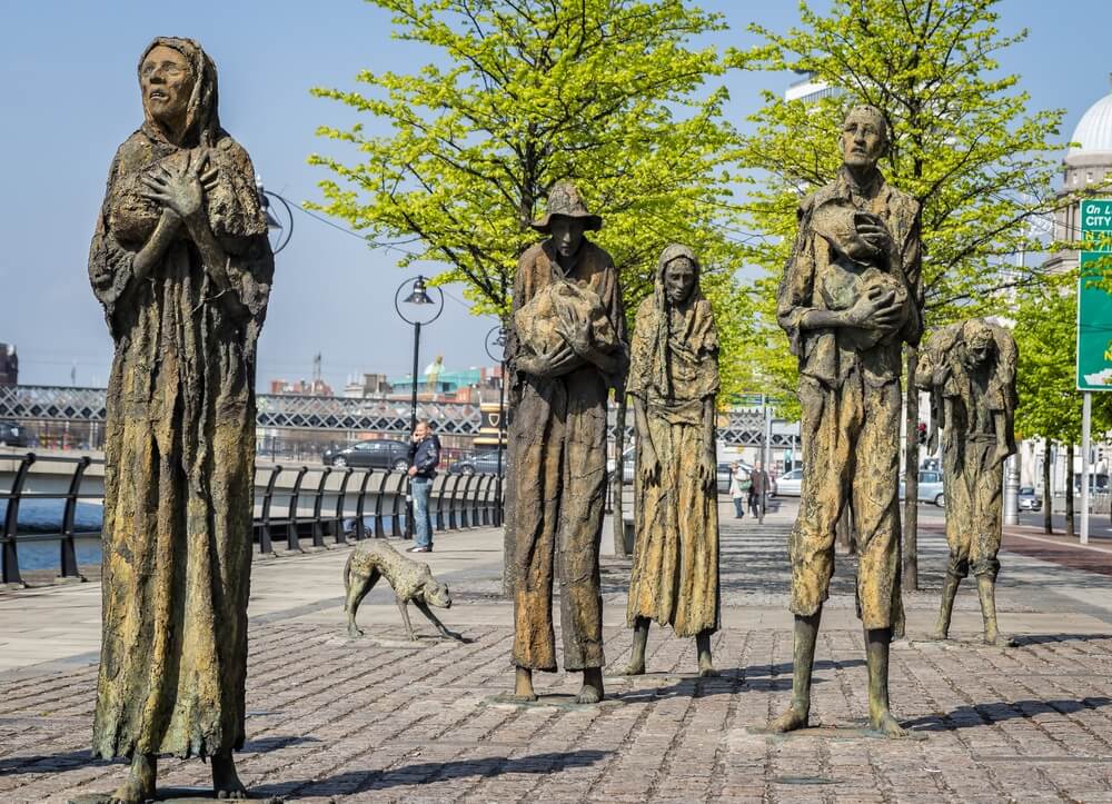 Le memorial de la Famine Dublin