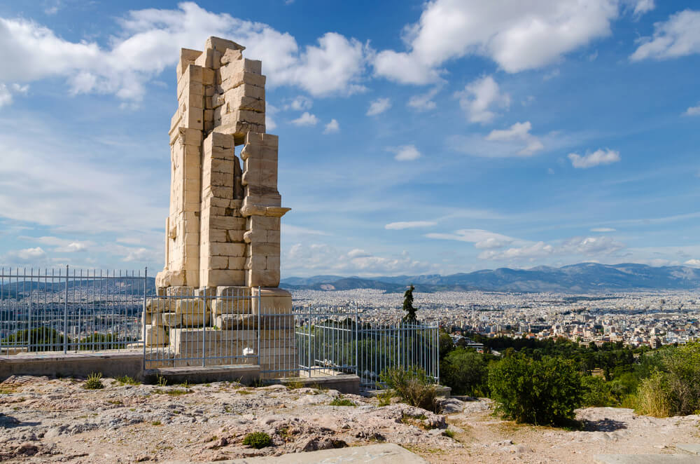 Monument de Philopappos athénes facade