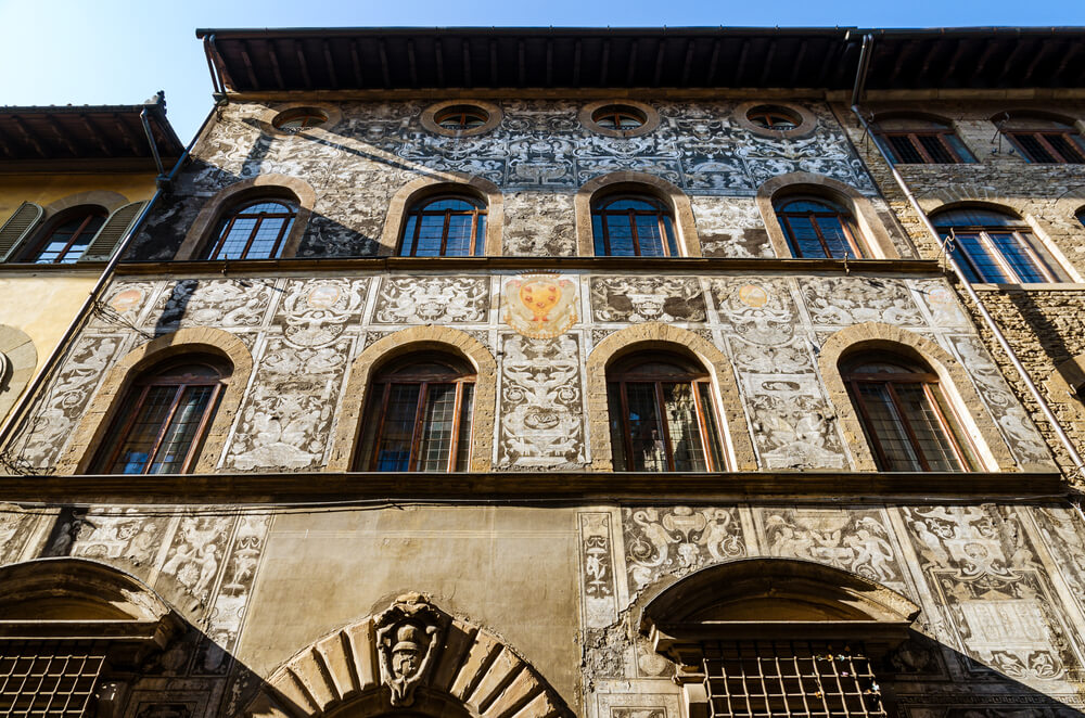 Palais de Bianca Cappello dans le quartier Oltrarno a Florence