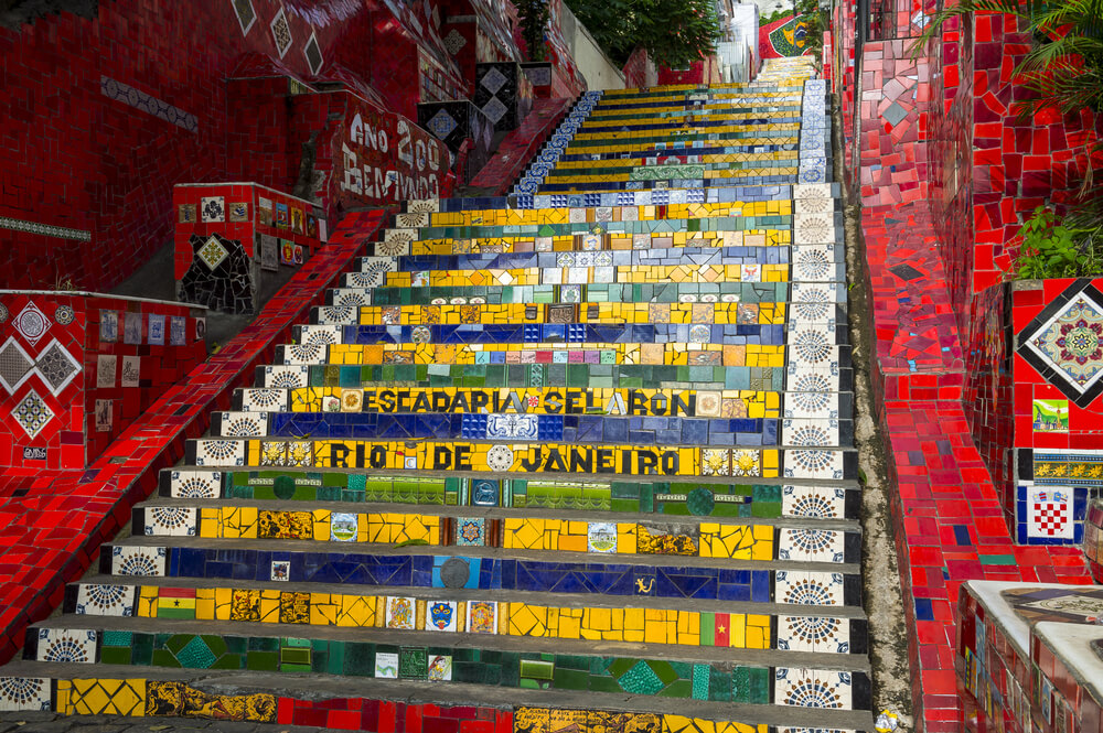 Escalier Selarón Rio de Janeiro couleur