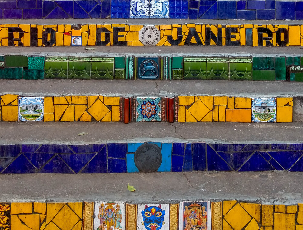 Escalier Selarón Rio de Janeiro detail