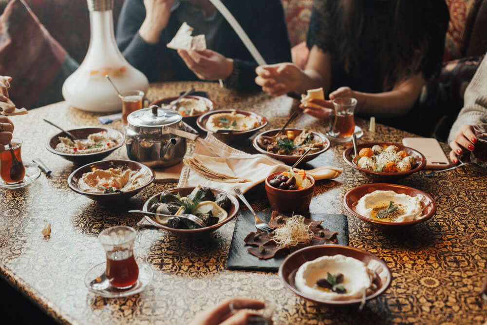 table repas libanais