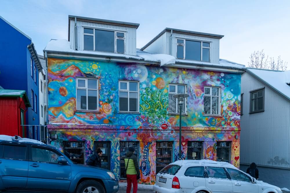 Street art de Reykjavik maison