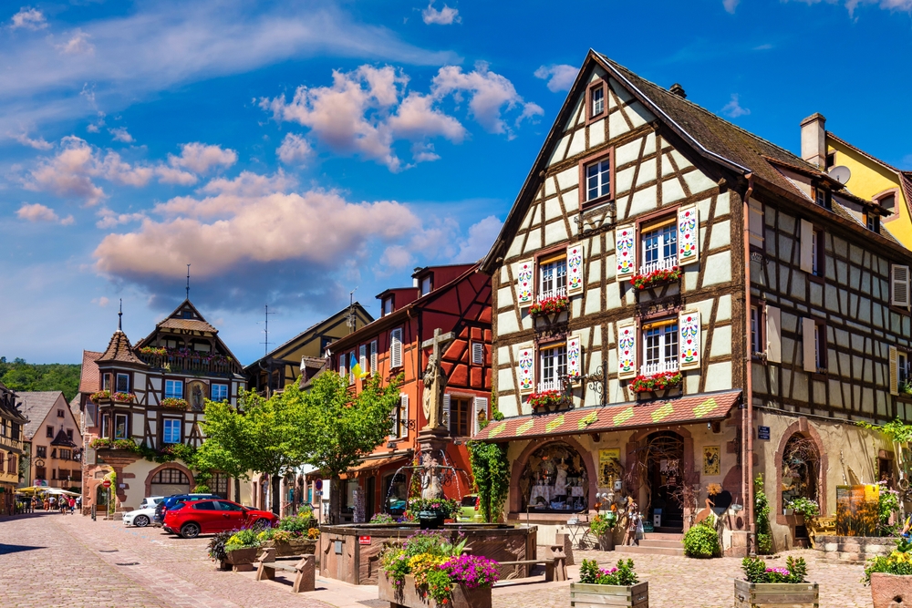 Kaysersberg,In,Alsace,,One,Of,The,Most,Beautiful,Villages,Of