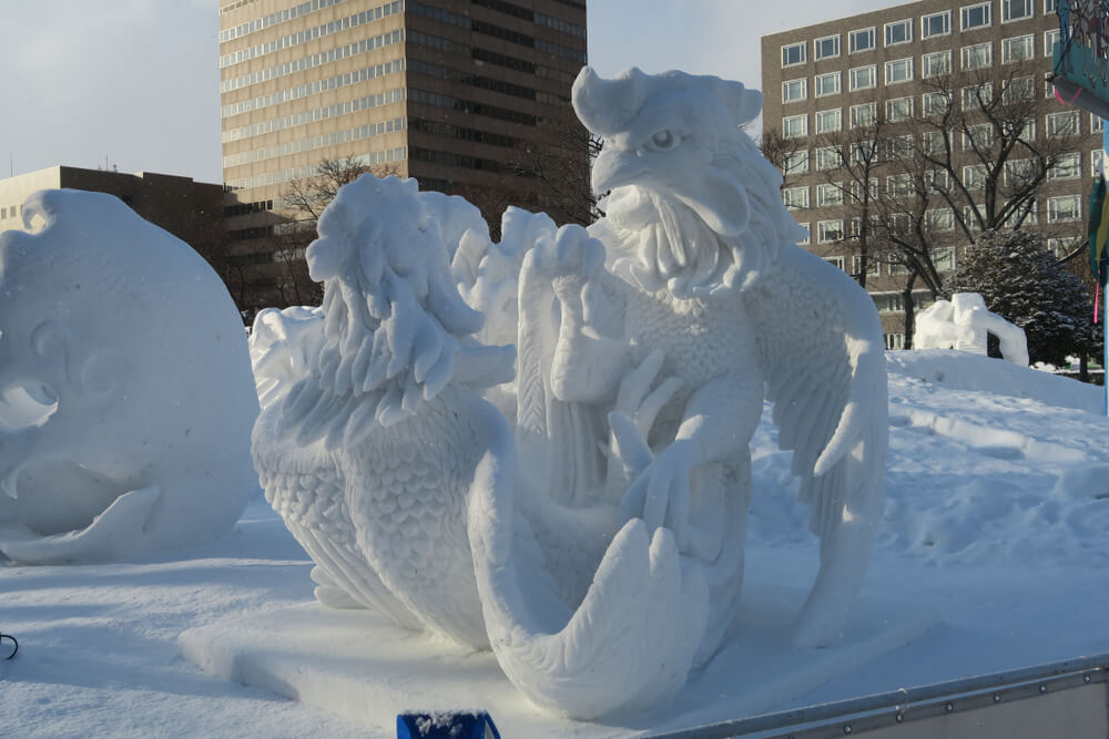Sculpture de glace à Sapporo Shutterstock
