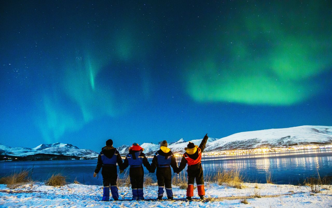 hiver scandinave aurore boreales Navaway