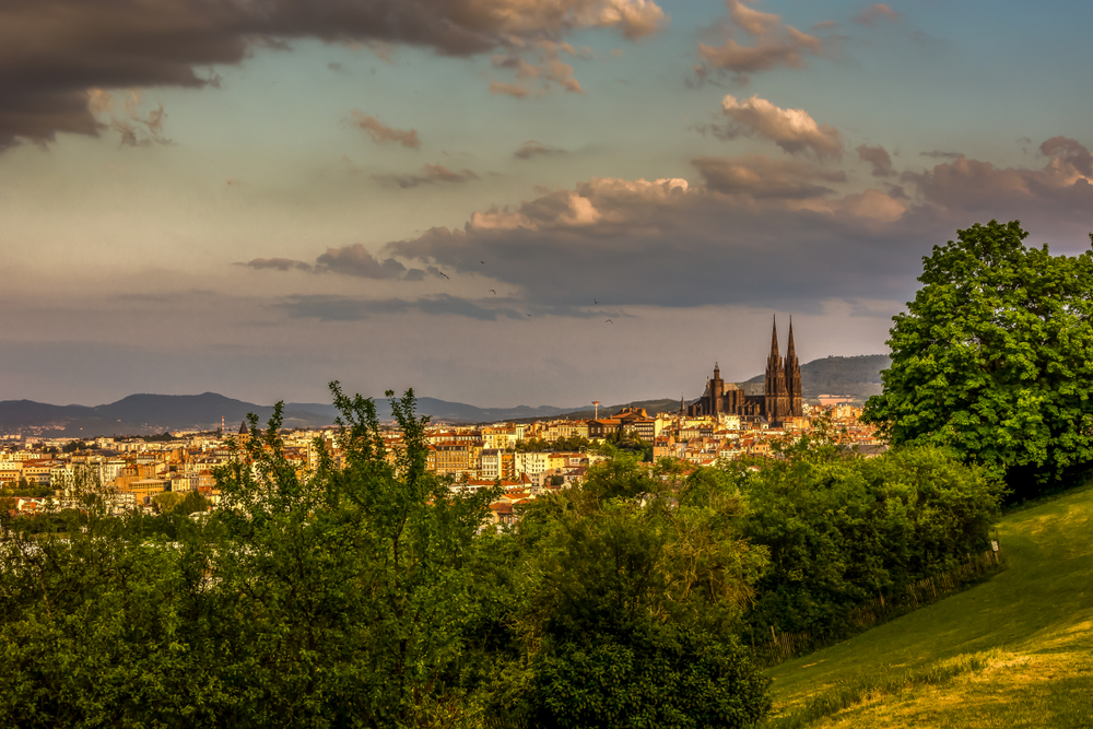 Clermont,Ferrand,Cathedral,Panorama,Scenic,View,Montjuzet,Park