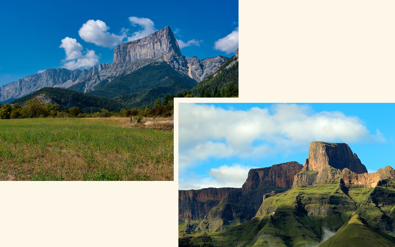 mont aiguille vercors-pic sentinel drakensberg