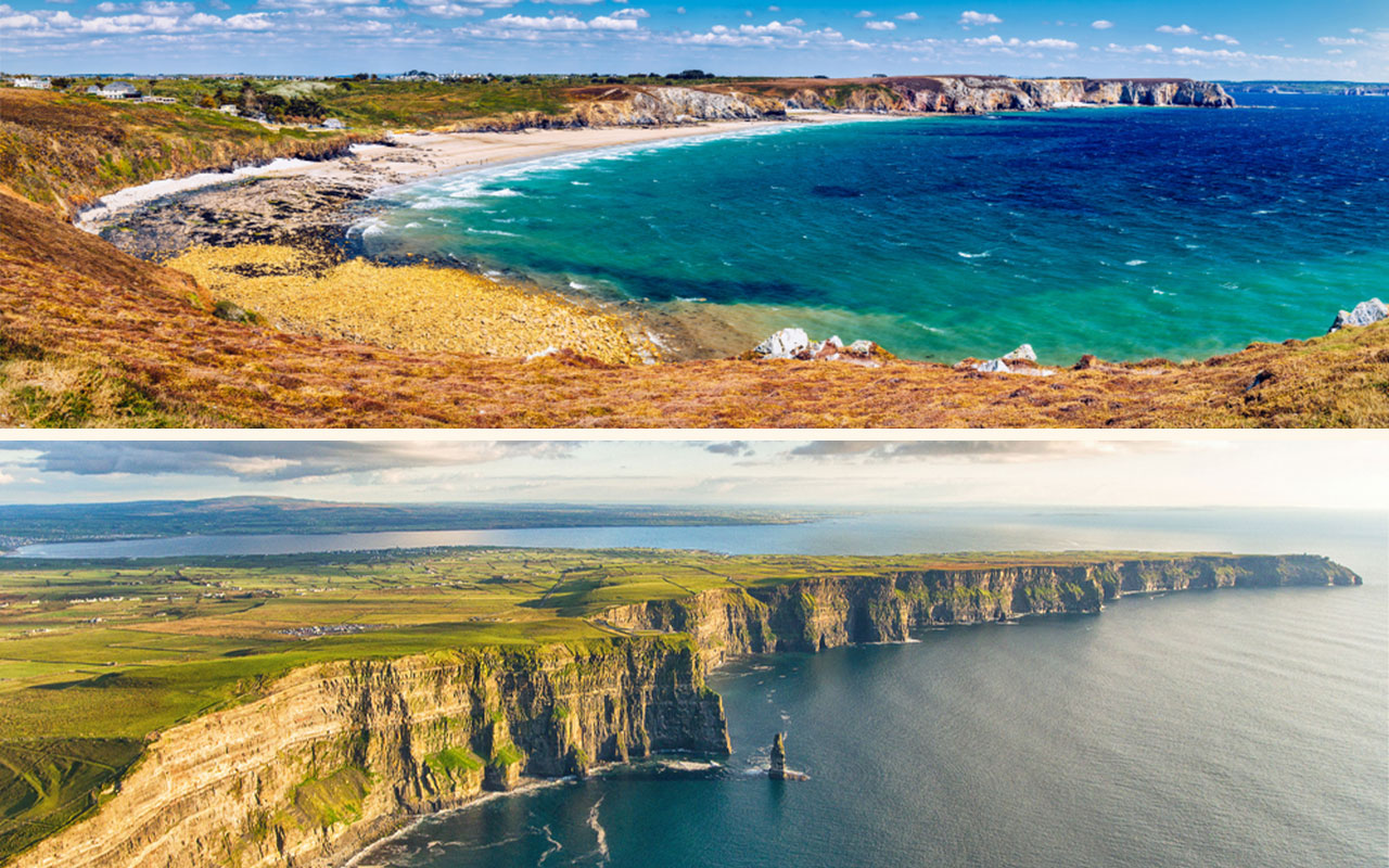 crozon armorique-falaises de moher irlande