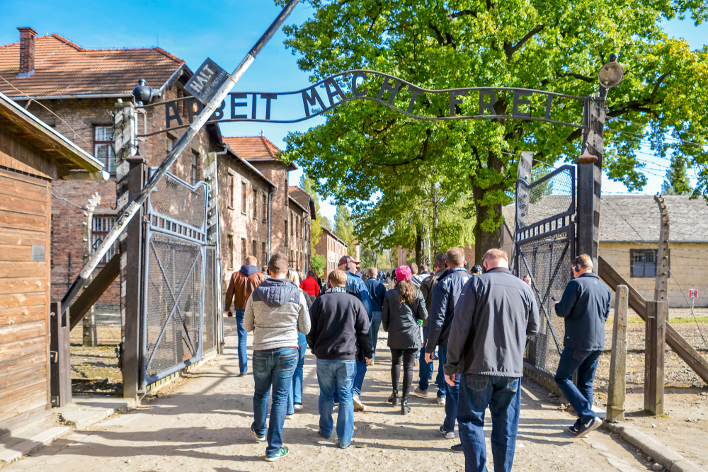 Arbeit,Macht,Frei,At,Auschwitz,I ,Auschwitz,,Birkenau ,Poland ,September