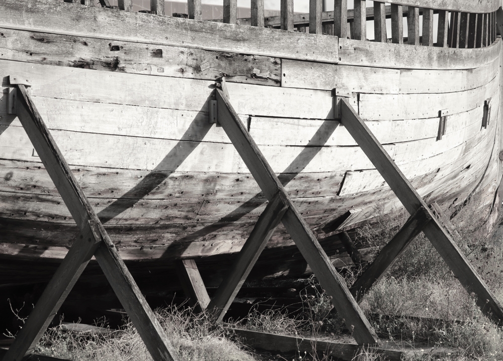 Boat,From,The,Second,World,War,On,A,Wooden,Quand