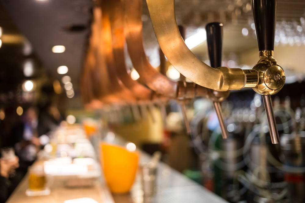 Frosty,Glass,Of,Light,Beer,On,The,Bar,Counter.,Beer