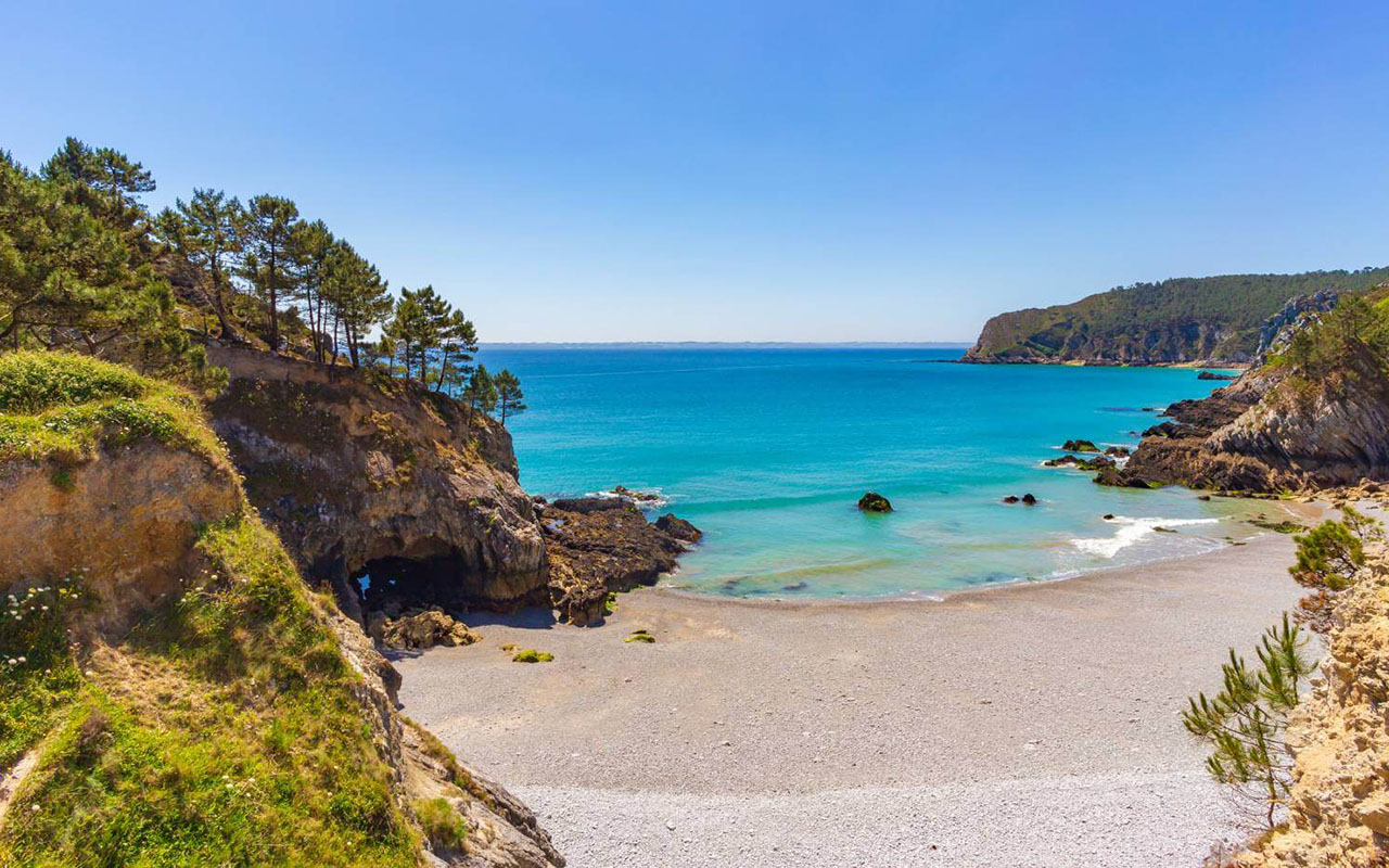 finistere plage trois cur‚s