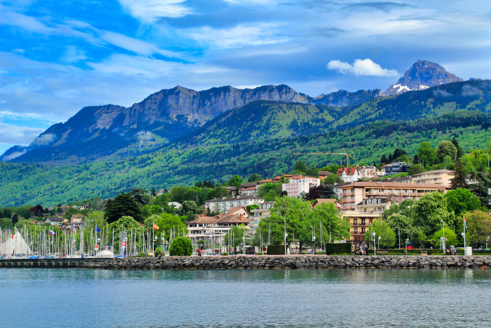 lac evian alpes