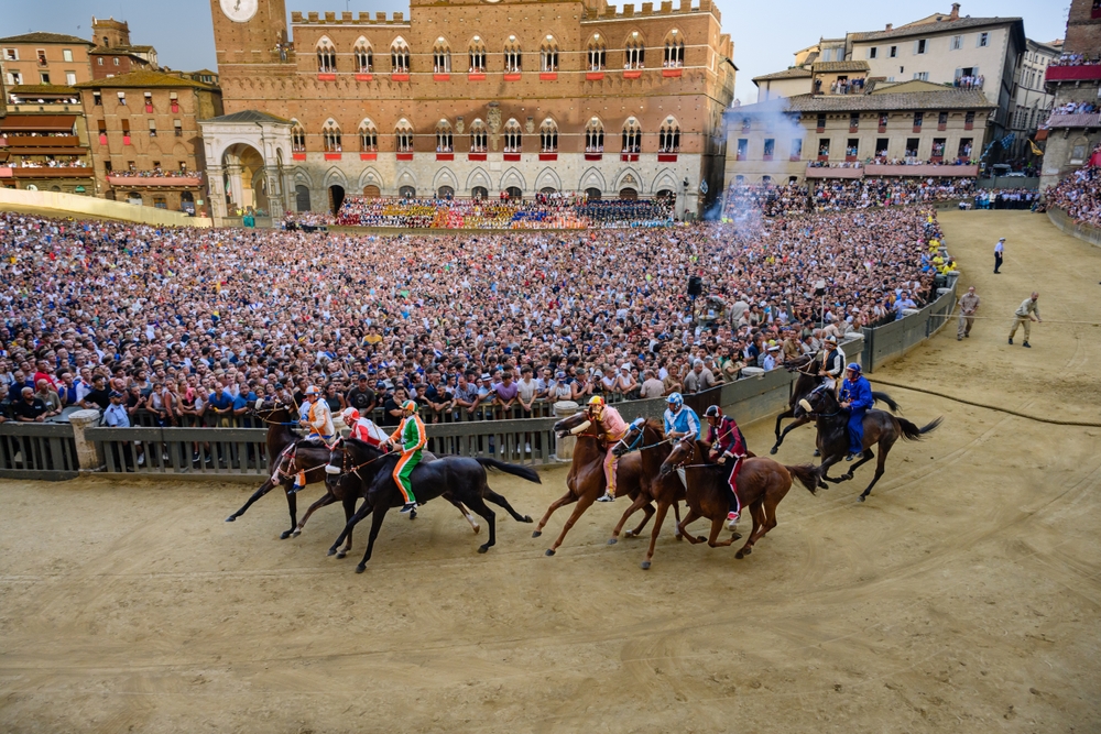 Siena,,Italy, ,August,17,2021:,Mossa,Or,Start,Of