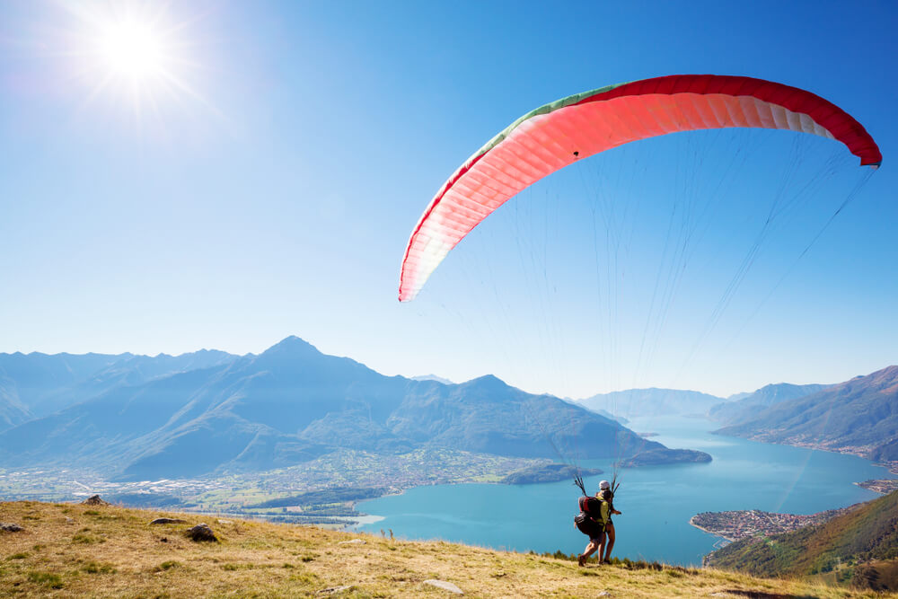 parapente lac