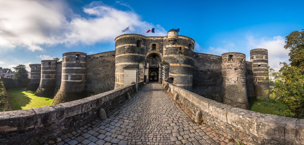 Entrance,Gate,Of,The,Angers,Castle,,France