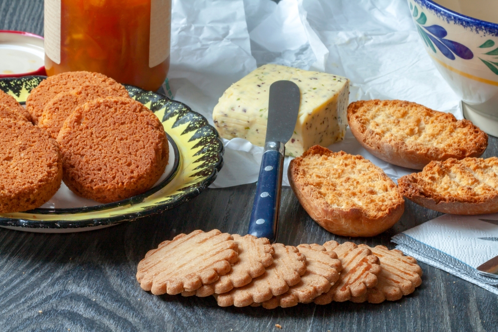 Breakfast,With,Cakes,,Toast,And,Jam