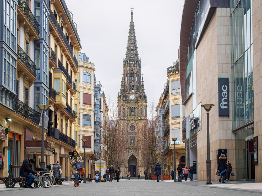 San,Sebastian,,Spain february,8,,2018:,The,Cathedral,Of,The,Good