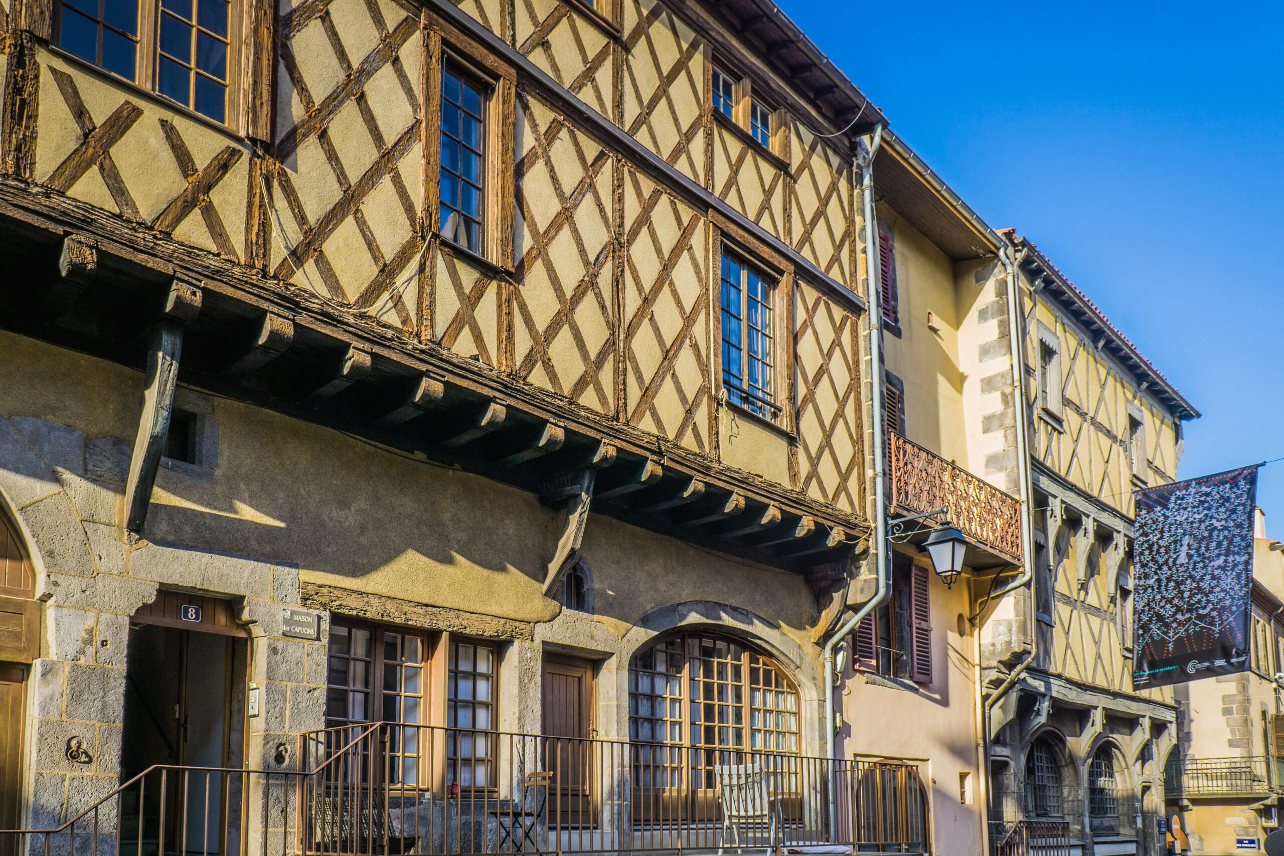 Clermont ferrand,,France, ,September,17th,2019:,Half timbering,Houses,In,The