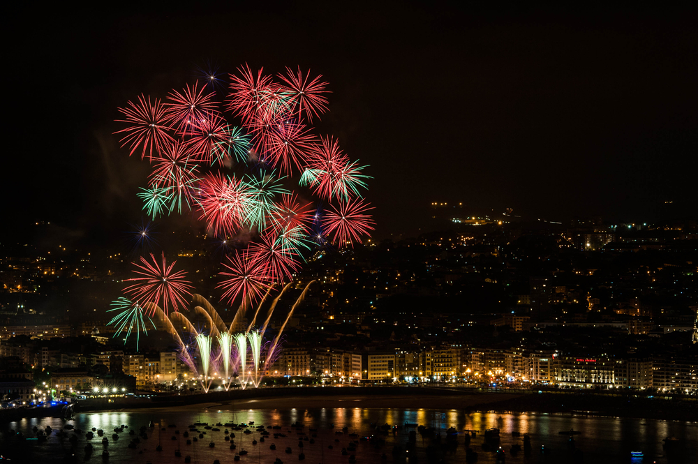 Fireworks,In,San,Sebastian,,Spain