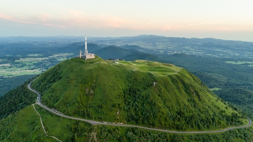 The,Puy de dôme,In,Auvergne,At,Sunset