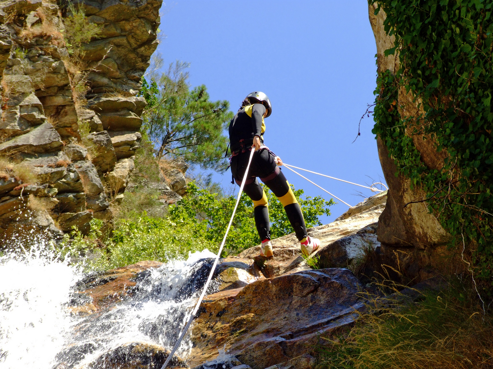 Canyoning,On,The,Teixeira,River,In,Portugal