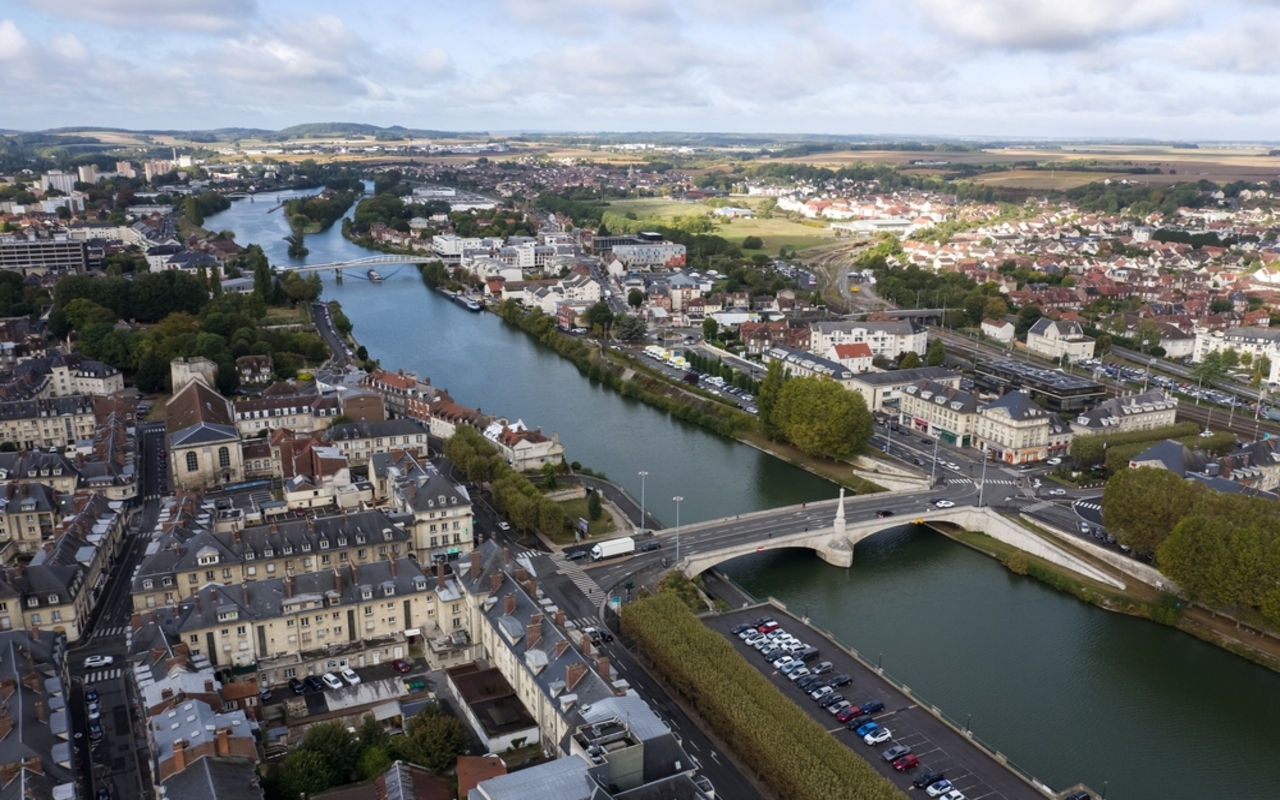 Views,Of,Compiegne,,France,,By,Drone