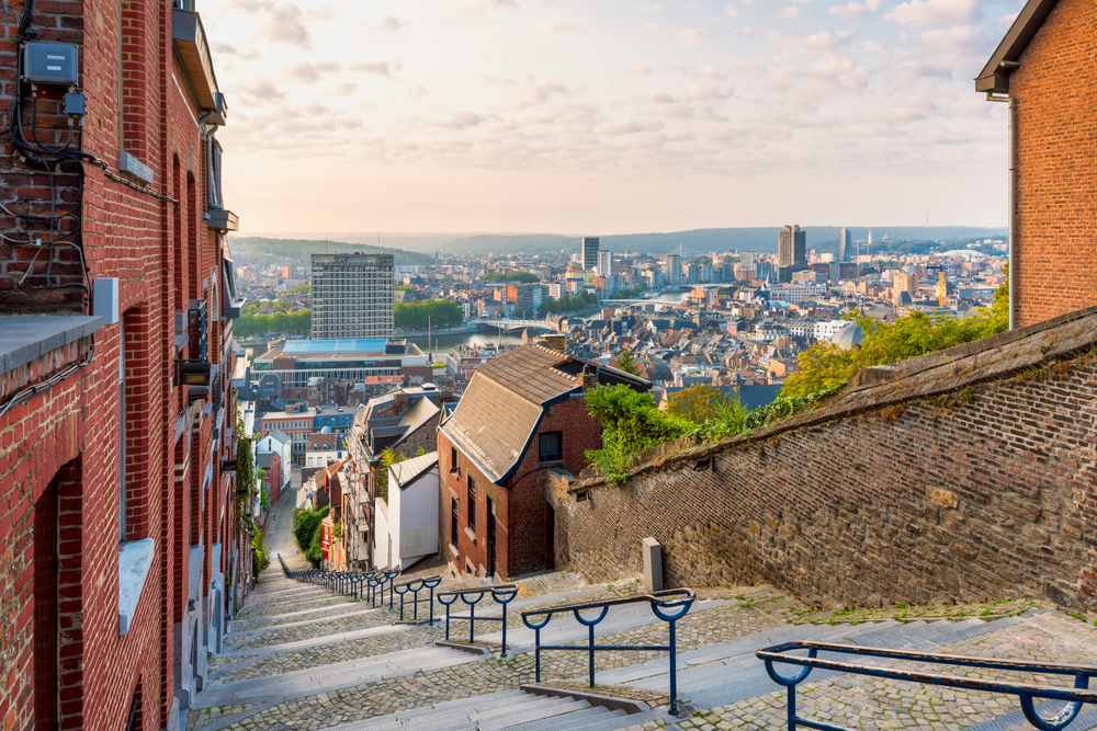 Skyline,Of,Liège,,Belgium,As,Seen,From,The,Top,Of