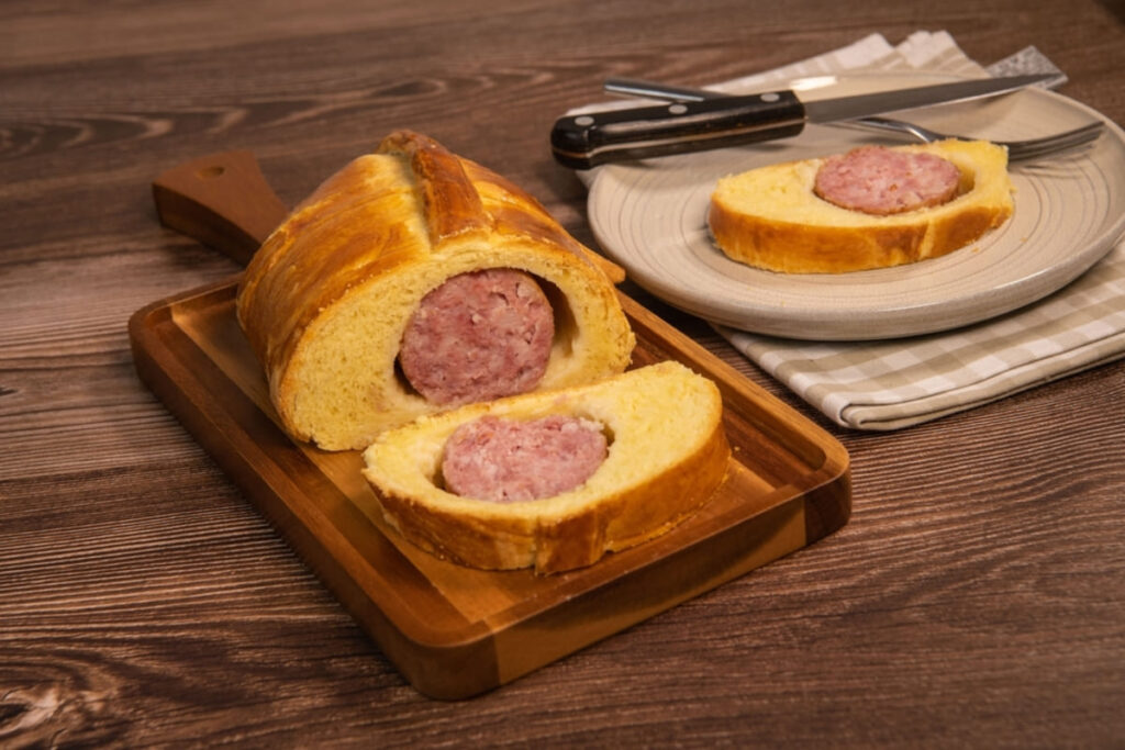 saucisson brioché