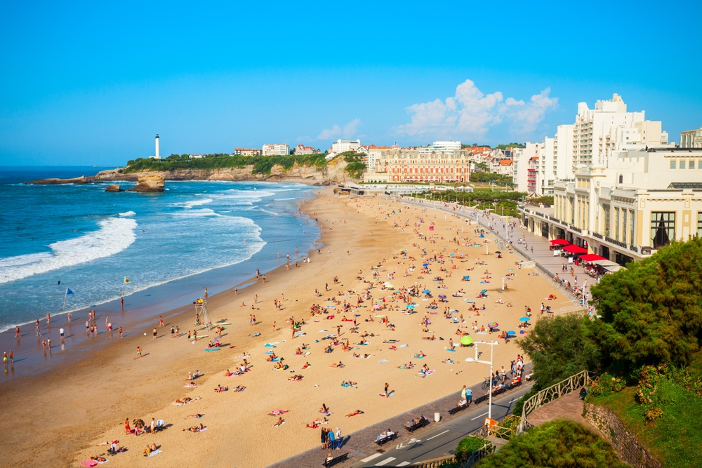La,Grande,Plage,Aerial,View,From,Viewpoint,,A,Public,Beach