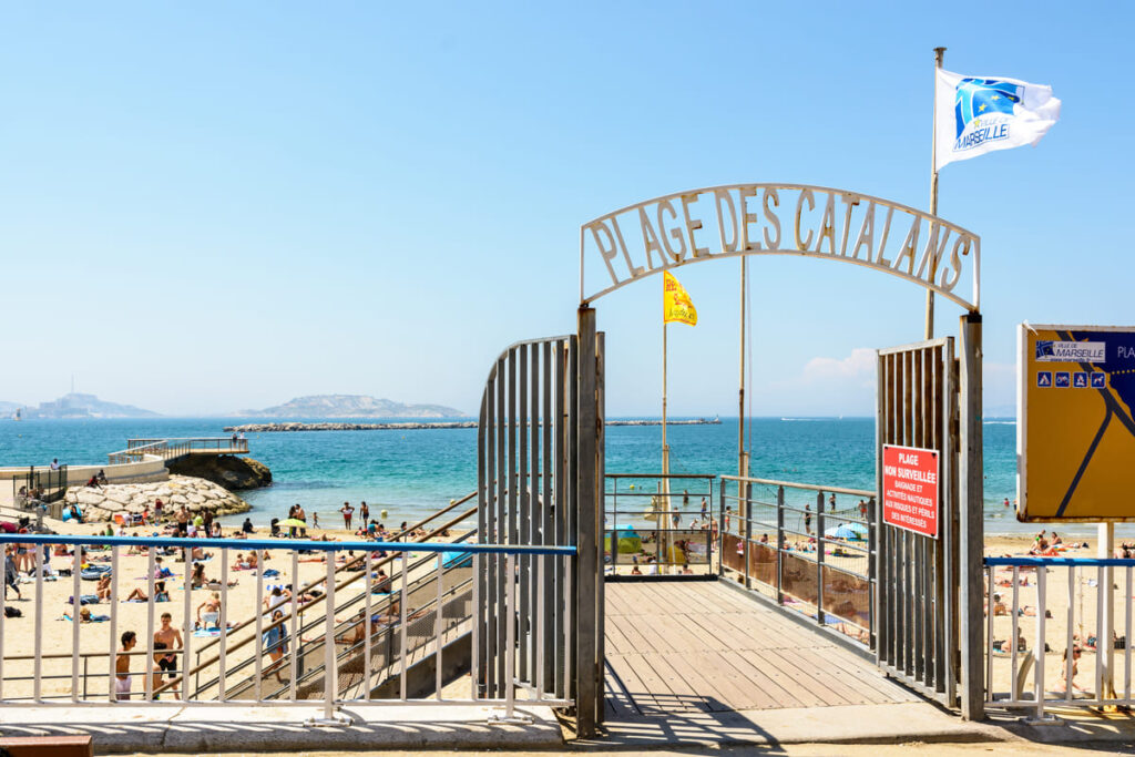 Marseille La plage des Catalans