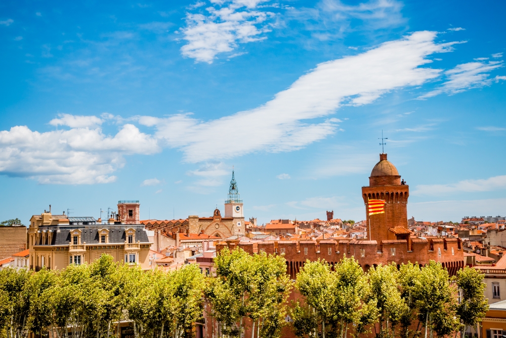 View,Of,The,Castillet,In,City,Of,Perpignan
