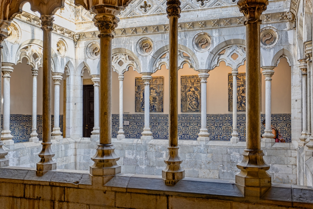 The,Courtyard,Inside,The,National,Tile,Museum,In,Lisbon,,Portugal