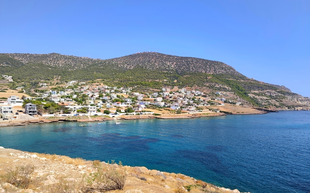 Panoramic,View,Of,The,Kaki,Thalassa,,A,Mediterranean,Port,Town