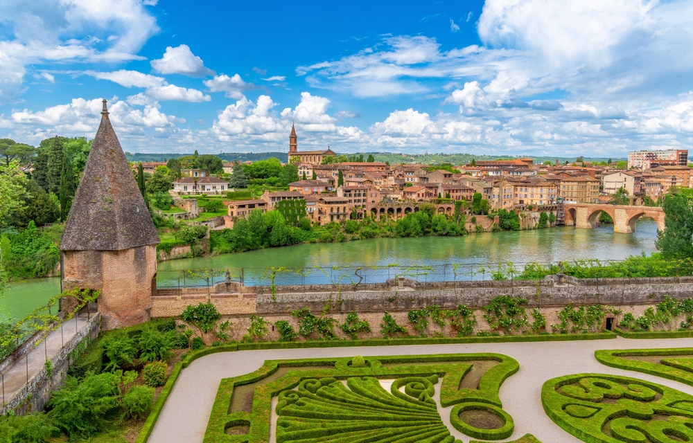 Panoramic,Aerial,View,Of,The,Formal,French,Garden,Of,The