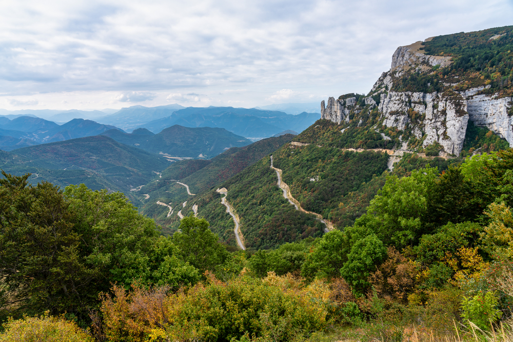 French,Countryside.,Col,De,Rousset.,Panoramic,View,Of,The,Heights