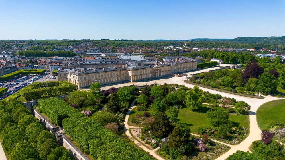 Aerial,View,Of,The,Castle,Of,Compiègne,In,The,French
