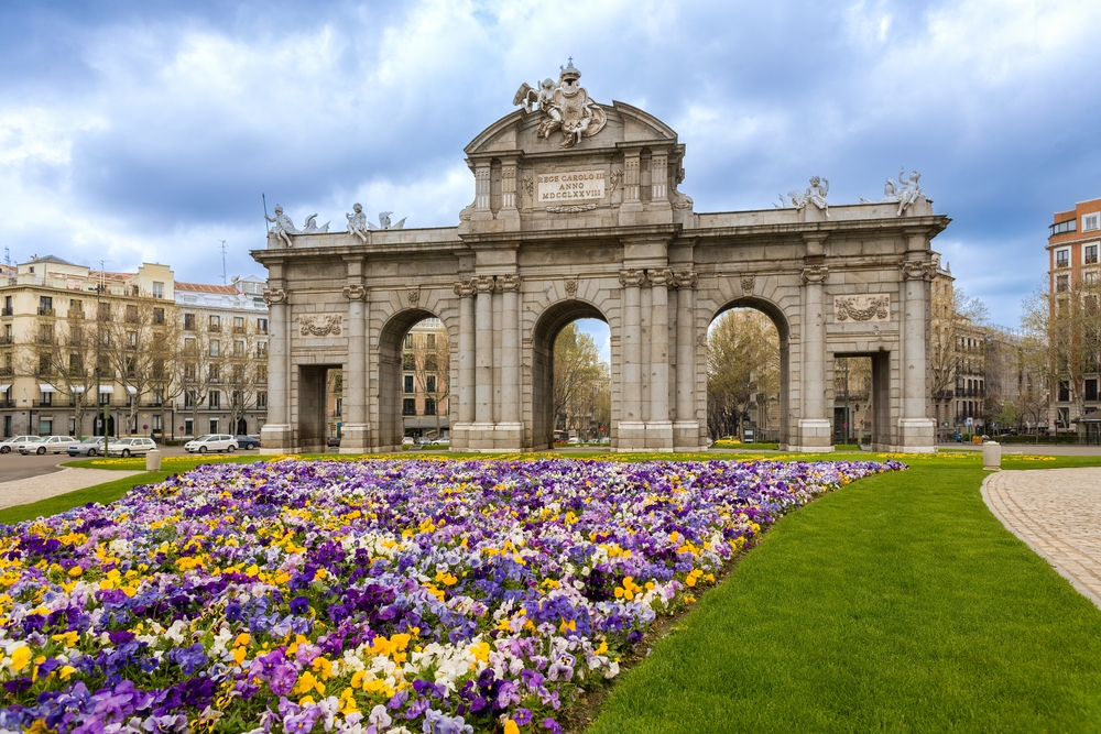 Madrid,,Spain:,View,Of,The,Puerta,De,Alcalá,,A,Neo classical