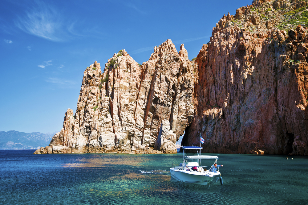 Piana,,France, ,April,16,,2016.,The,Tourist,Boat,Is