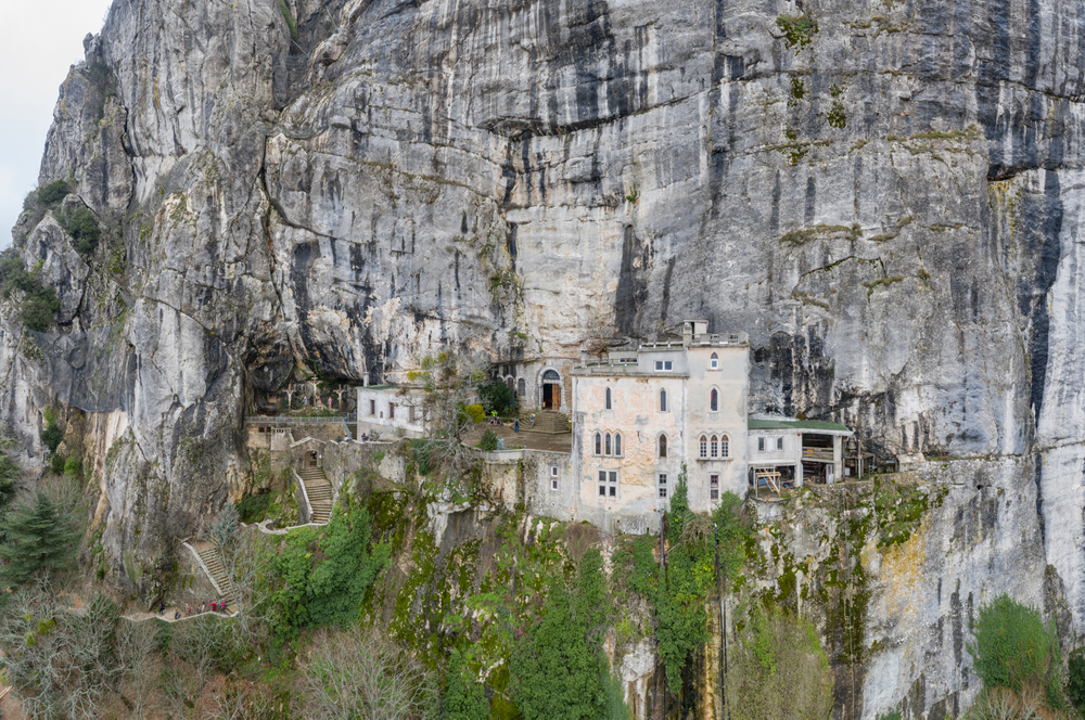 Aerial,View,Of,The,Grotto,Of,Maria,Magdalena,In,France,