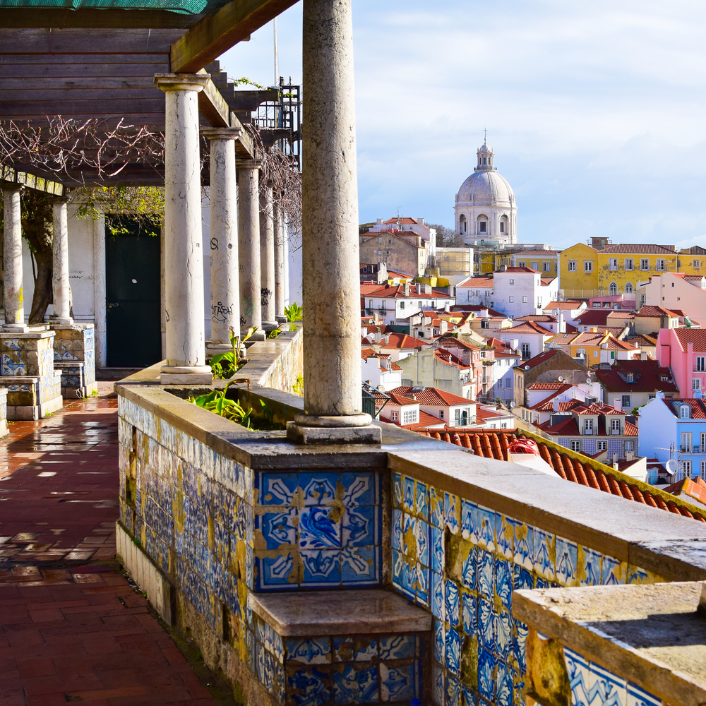 Architecture,In,Alfama,District,In,Lisbon,,Portugal