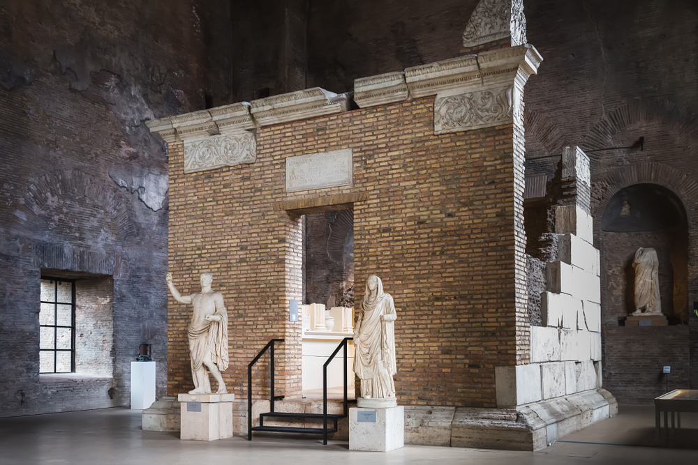 Ome,,Italy,–,March,21,,2018:,Inside,Palazzo,Massimo,Alle