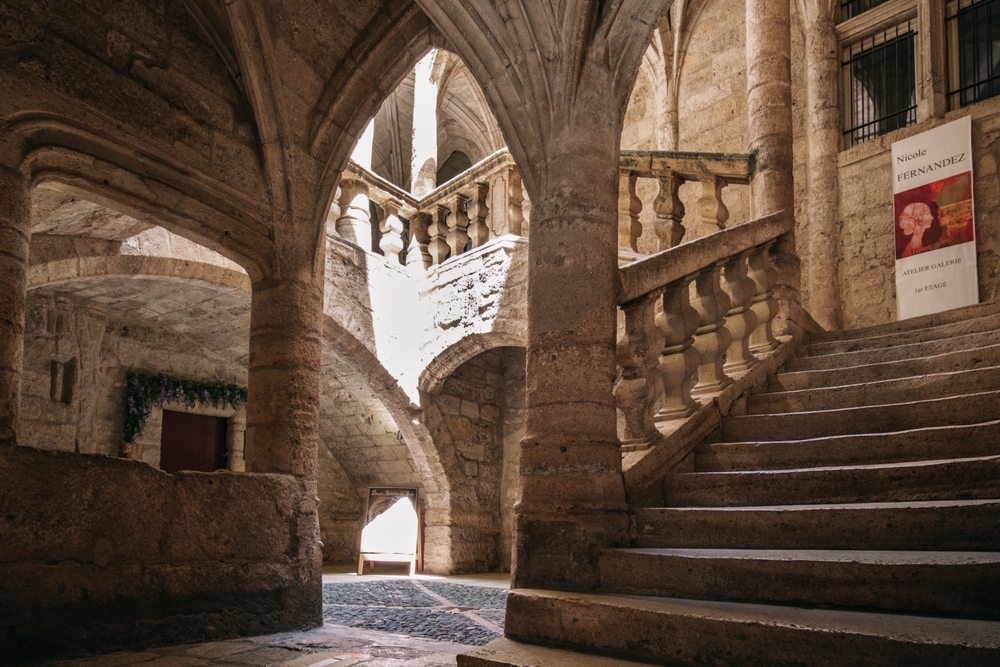 Pezenas,,France, ,May,30th,2021:,Inner,Courtyard,Of,The